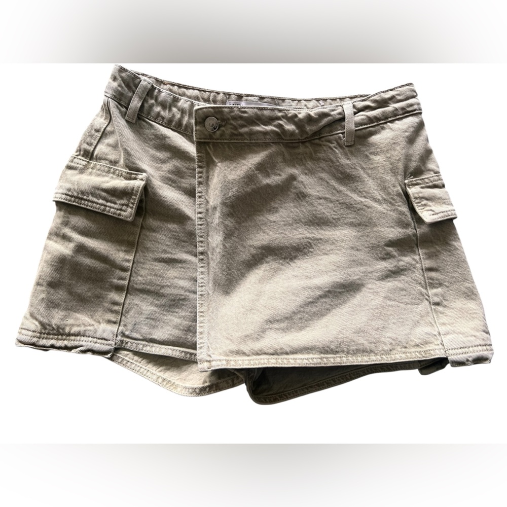 Zara green Cargo Skort